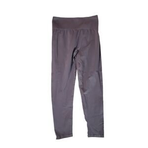 Women's Grey Seamless Workout‎ Contour High Rise Leggings Medium